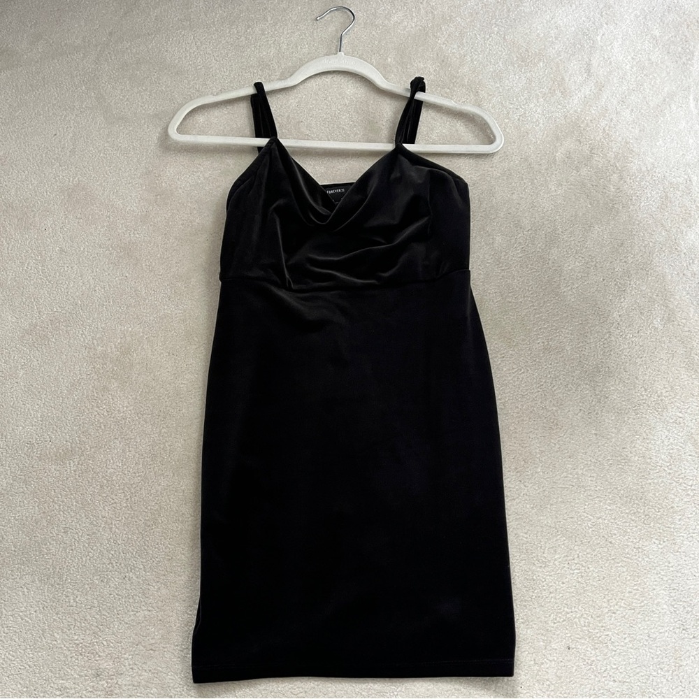 Black Velvet Mini Dress